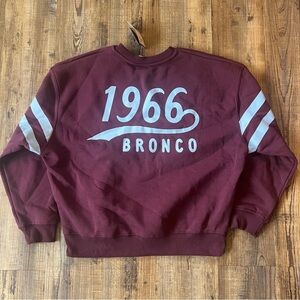 Ford Bronco Women’s Burgundy Pullover Sweatshirt Size XS NWT